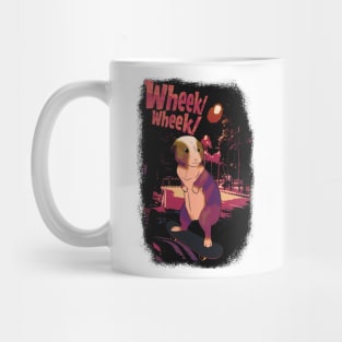 Guinea pig, Skateboard, Skating, Summer, Wheek! Mug